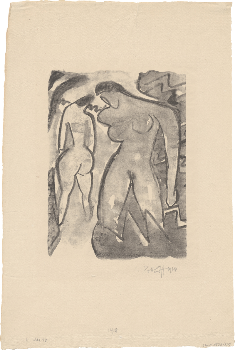 Lot 7050, Auction 127, Schmidt-Rottluff, Karl, Am Gebüsch