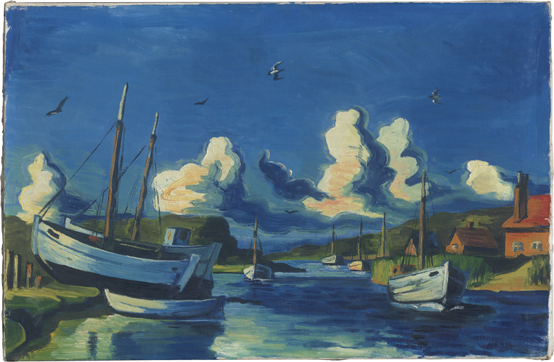 Lot 7051, Auction  127, Pechstein, Hermann Max, Abend in Leba
