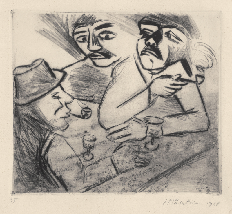 Lot 7053, Auction  127, Pechstein, Hermann Max, Beim Schnaps