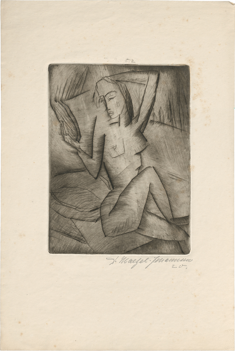 Lot 7058, Auction  127, Maetzel-Johannsen, Dorothea, Akt mit Handspiegel