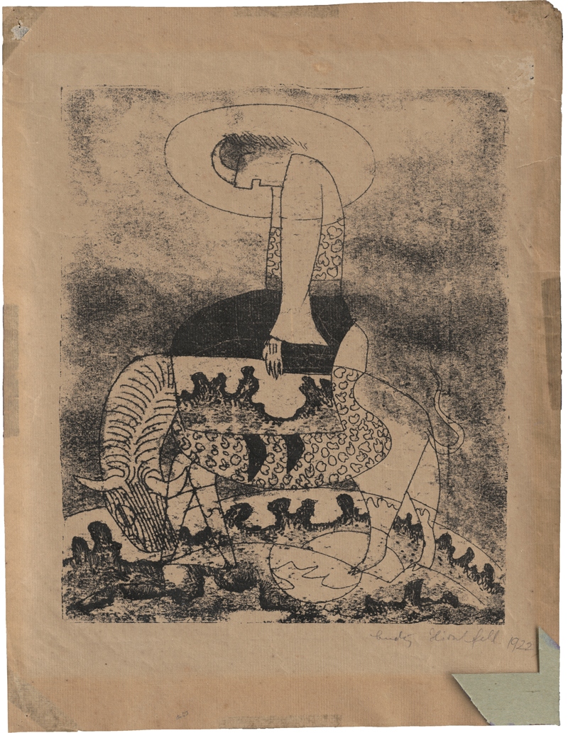 Lot 7091, Auction 127, Hirschfeld-Mack, Ludwig, Reiter auf Stier