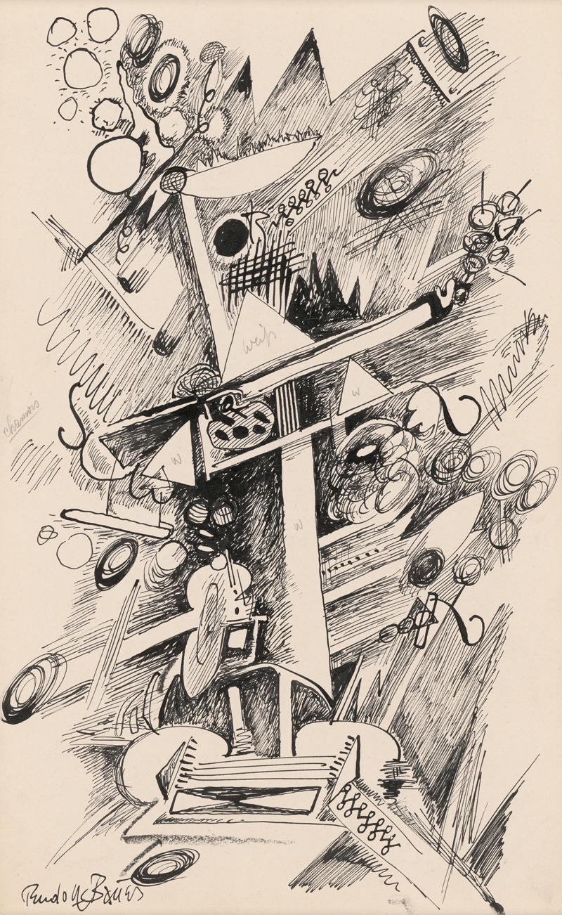 Lot 7096, Auction 127, Bauer, Rudolf, Abstrakte Komposition