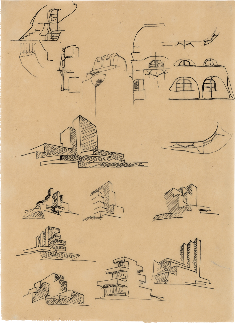 Lot 7097, Auction 127, Mendelsohn, Erich, Architekturentwürfe für verschiedene Projekte