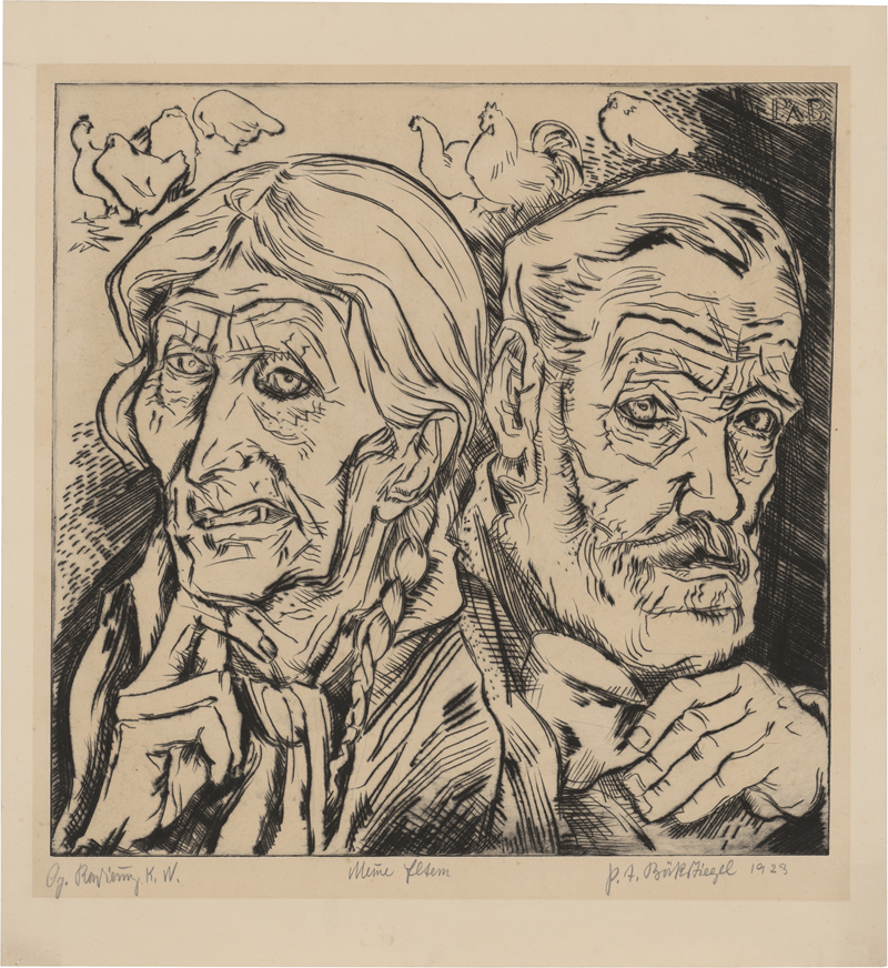 Lot 7112, Auction 127, Böckstiegel, Peter August, Meine Eltern