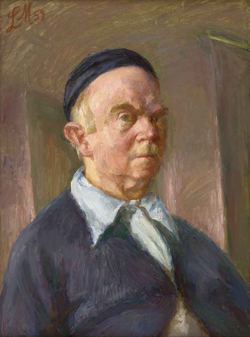 Lot 7141, Auction  127, Meidner, Ludwig, Selbstportrait mit Haube