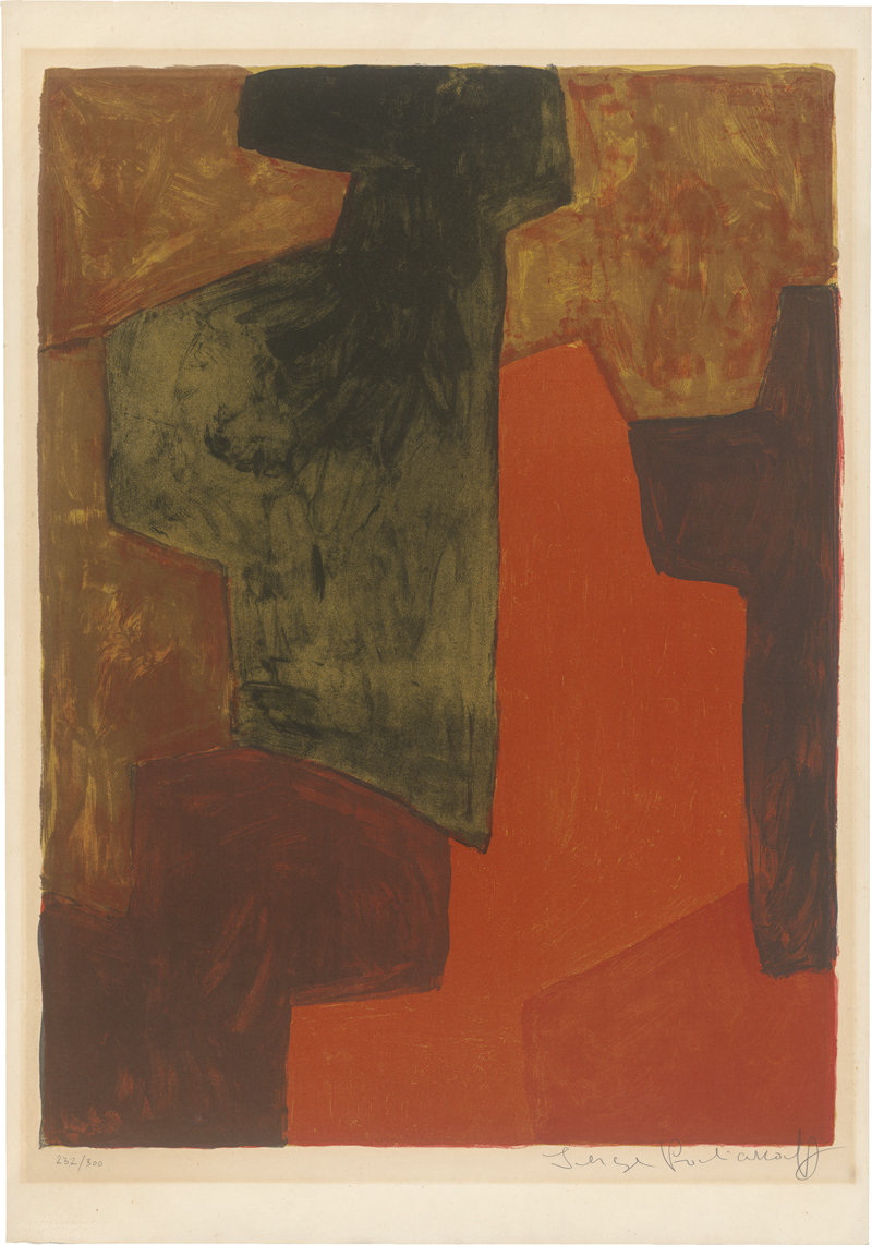 Lot 7153, Auction 127, Poliakoff, Serge, Composition orange et verte