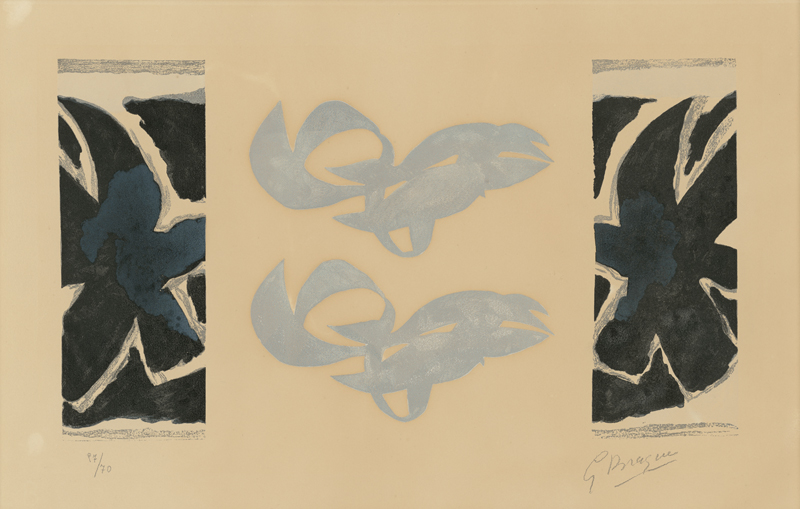 Lot 7171, Auction 127, Braque, Georges, Fenêtre I: Poissons bleus, aus: Si je mourais là-bas