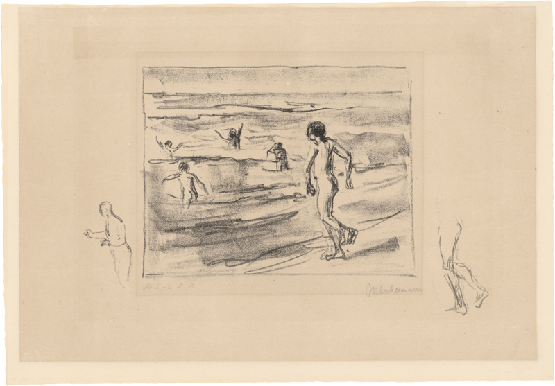 Lot 8068, Auction  127, Liebermann, Max, Badende Jungen