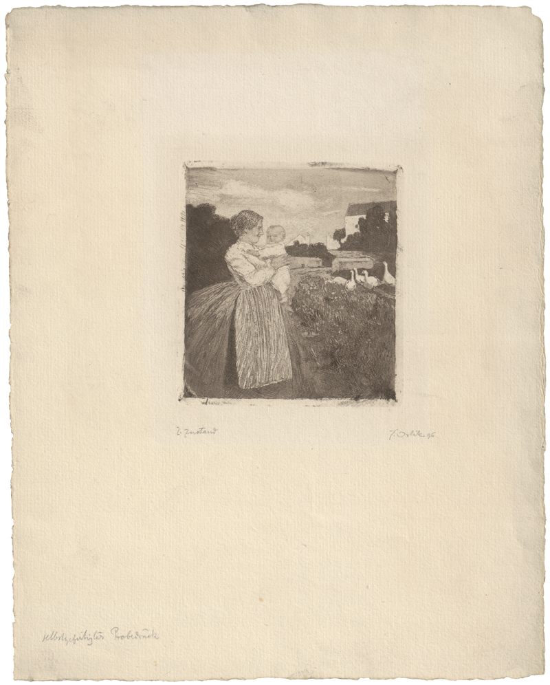 Lot 8091, Auction  127, Orlik, Emil, Vor dem Dorfe