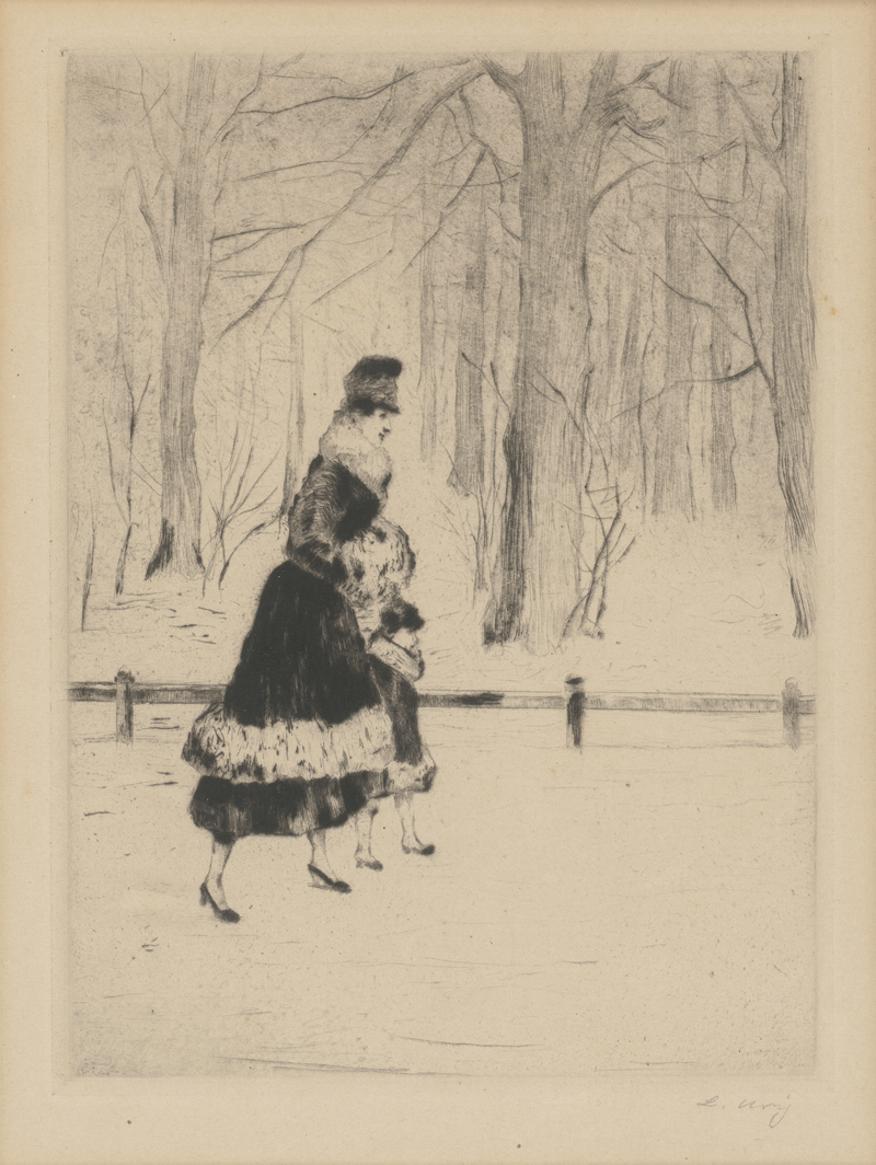 Lot 8126, Auction  127, Ury, Lesser, Dame mit Kind im Tiergarten