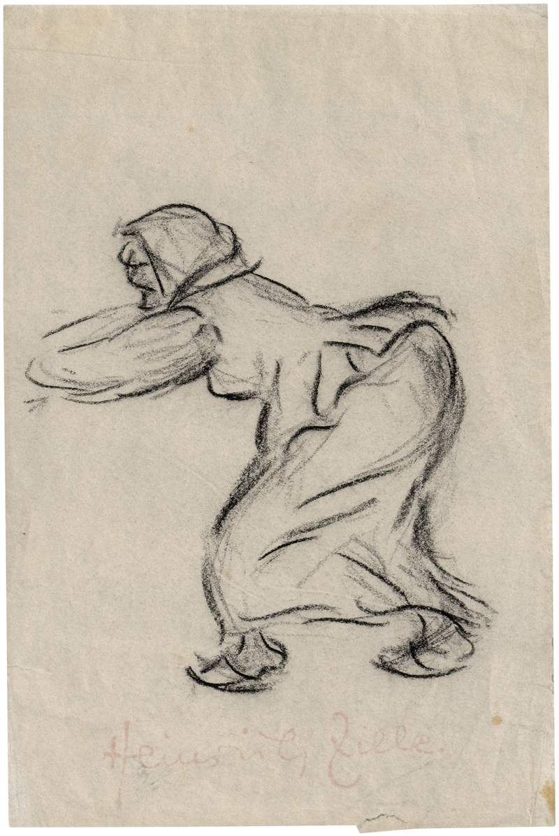 Lot 8135, Auction  127, Zille, Heinrich, Zerrendes Weib in Holzpantinen