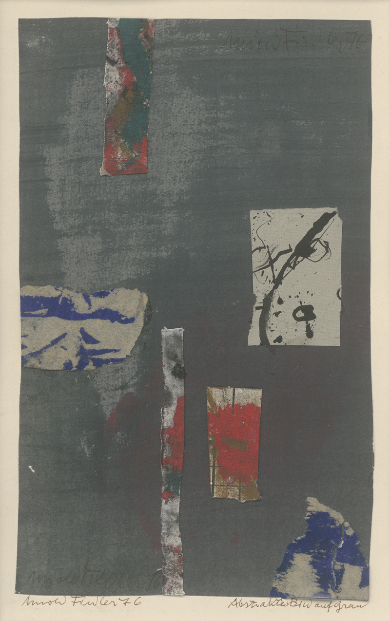 Lot 8202, Auction  127, Fiedler, Arnold, Abstraktes Bild auf Grau