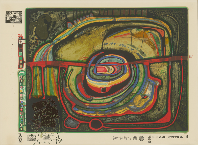 Lot 8234, Auction  127, Hundertwasser, Friedensreich, Die fünfte Augenwaage