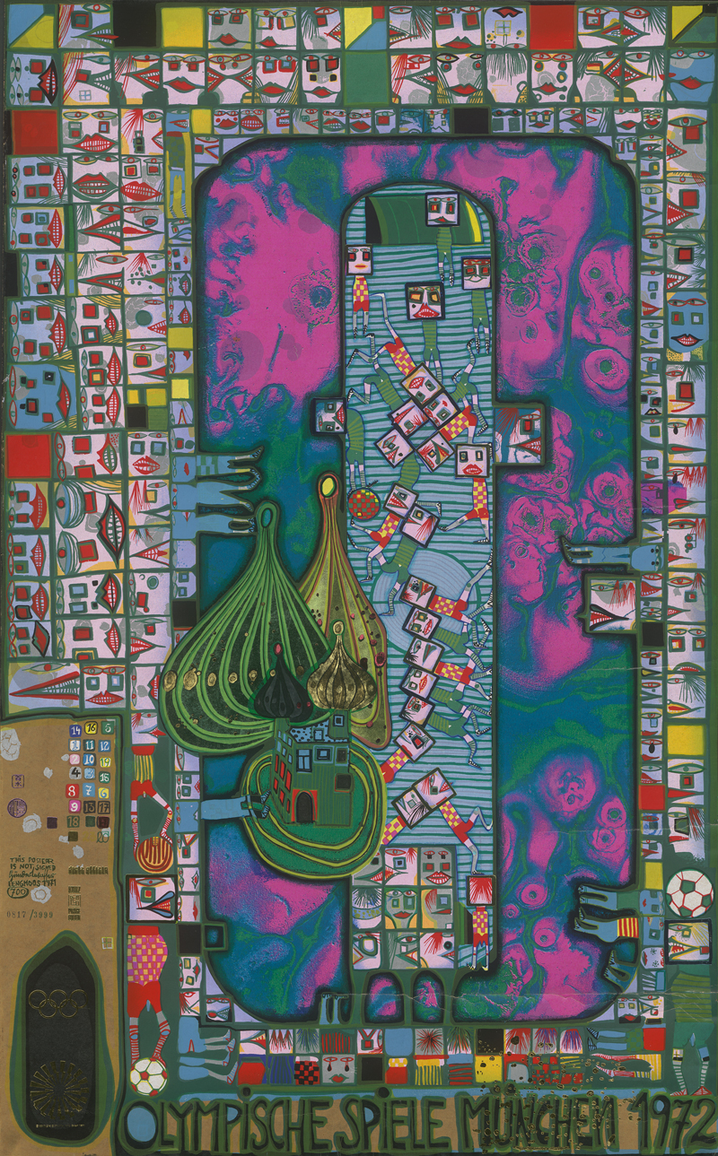 Lot 8235, Auction  127, Hundertwasser, Friedensreich, Olympische Spiele München 1972 (Posterversion)