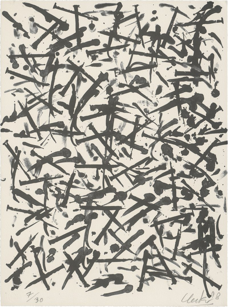 Lot 8302, Auction  127, Uecker, Günther, Ohne Titel (Verletzungen - Verbindungen?)