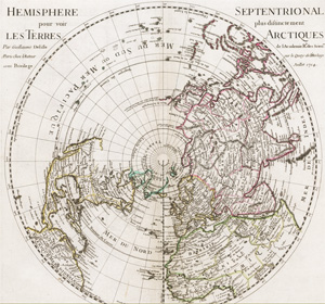 Lot 3, Auction  128, Delisle, Guillaume, Hemisphere septentional ... les Terres Arctiques [und] ... terres Australes