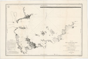 Lot 4, Auction  128, Dupetite-Thouars, Abel Aubert, Plan de la Baie des Îles à la Nouvelle-Zélande