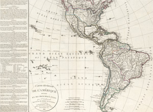 Lot 31, Auction  128, Delamarche, Felix, Carte générale de l'Amerique