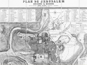 Lot 52, Auction  128, Pierotti, Ermete, Plan de Jérusalem acienne & Moderne