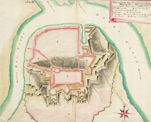 Lot 59, Auction  128, Belgrad, Grundriss der türckischen Vestung Belgrad