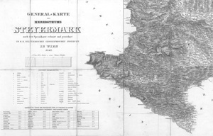 Lot 74, Auction  128, General-Karte des Herzogthums Steyermark, nach der Specialkarte gezeichnet im K. K. militaerischen geographischen Institute in Wien 