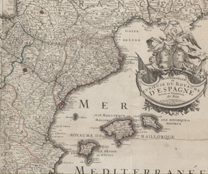 Lot 81, Auction  128, Inselin, Charles, Carte nouvelle et curieuse du royaume d'Espagne