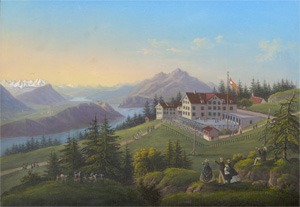 Lot 86, Auction  128, Luzern, Rigi Kaltbad Hotel auf dem Berg Rigi