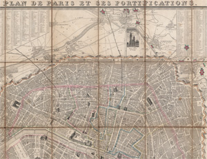 Lot 93, Auction  128, Paris, Plan de Paris et ses Fortifications