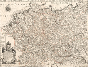 Lot 117, Auction  128, Boisseau, Jean, Carte générale d'Allemagne divisée par les cercles ou Provinces dicelle