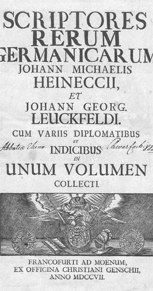Lot 133, Auction  128, Heineccius, Johann Michael, Scriptores rerum germanicarum