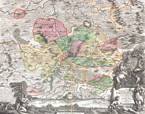 Lot 137, Auction  128, Homann, Johann Baptist, Nova Territorii Erfordien(sis) in suas praefecturas accurate divisi descriptio