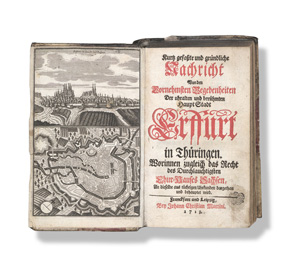 Lot 173, Auction  128, Weinrich, Johann Michael, Kurtz gefaßte und gründliche Nachricht von Erffurt