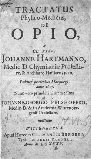 Lot 215, Auction  128, Hartmann, Johann, Tractatus Physico-Medicus, de Opio