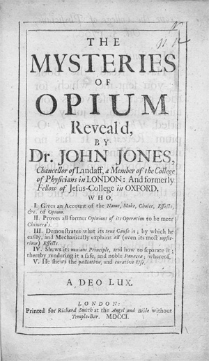 Lot 223, Auction  128, Jones, John, The mysteries of Opium