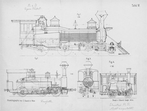 Lot 340, Auction  128, Feyrer, Alois v., Der Locomotivbau in den Vereinigten Staaten von Nordamerika
