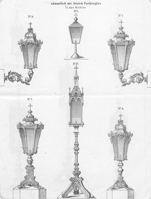 Lot 367, Auction  128, Koller, Leopold, Preis-Courant von Grab- und Kirchen-Laternen