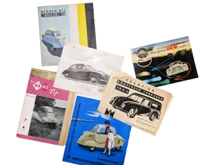 Los 386 - Sammlung von ca. 60 farbigen Broschuren zu Automobiltypen - der 50er und wohl frühen 60er Jahre - 8 - thumb