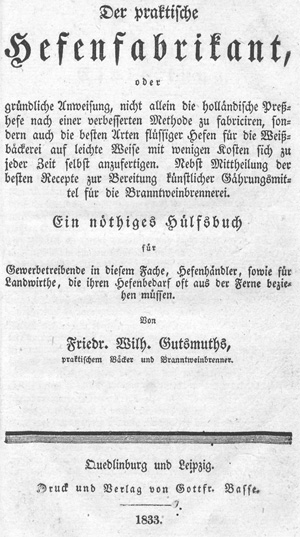 Lot 404, Auction  128, Gutsmuths, Friedrich W., Der praktische Hefepraktikant
