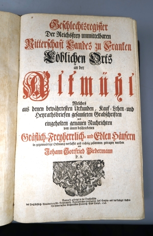 Los 407 - Biedermann, Johann Gottfried - Geschlechtsregister des hochadeligen Patriciats zu Nürnberg - 5 - thumb