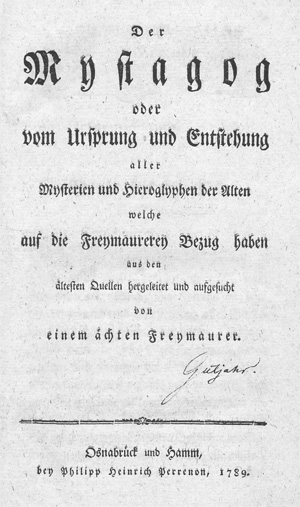 Lot 424, Auction  128, Hermann, Johann Gottlieb, Der Mystagog oder vom Ursprung und Entstehung aller Mysterien