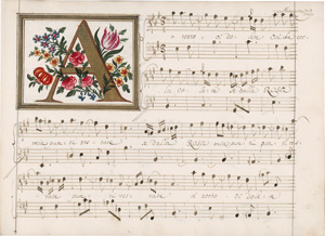 Lot 461, Auction  128, Marcello, Benedetto, 12 Kammerkantaten. Musikhandschrift in brauner Kalligraphie