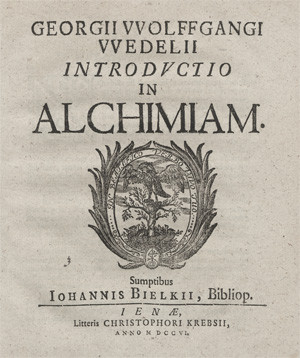 Lot 469, Auction  128, Wedel, Georg Wolfgang, Introdvctio in alchimiam