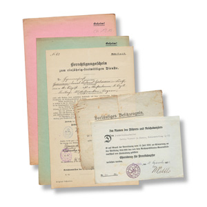 Lot 470, Auction  128, Erster Weltkrieg, Konvolut von 36 amtlichen Bekanntmachungen, Plakaten, Merkblättern und Ephemera zur Rohstoffbewirtschaftung