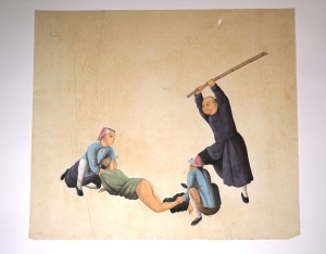 Los 559 - Foltermethoden - Folge von 18 chinesischen Gouachen mit Darstellungen von Straf- und Folterszenen - 6 - thumb