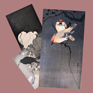 Los 574 - Ohara, Koson - Album mit 12 Farbholzschnitten mit Darstellungen von Flora und Fauna (vorwiegend Vögel) - 2 - thumb