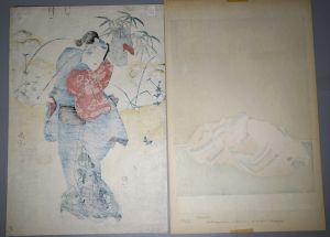 Los 585 - Ukiyo-e - Konvolut von 8 japanischen Farbholzschnitten - 6 - thumb
