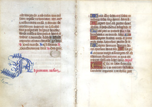 Lot 1010, Auction  128, Ad primam versus,  Blätter aus einem spätmittelalterlichen Gesangbuch-Brevier 