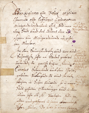 Lot 1012, Auction  128, Chronik der Bischöfe von Mimigardeford, Westfälische Handschrift auf Papier. 