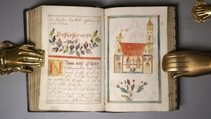 Los 1024 - Geistliches Gebeth Buch - Deutsche Handschrift auf Papier. Mit 12 ganzseitigen Miniaturen.  - 7 - thumb