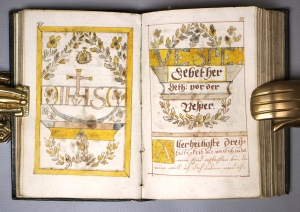 Los 1024 - Geistliches Gebeth Buch - Deutsche Handschrift auf Papier. Mit 12 ganzseitigen Miniaturen.  - 16 - thumb